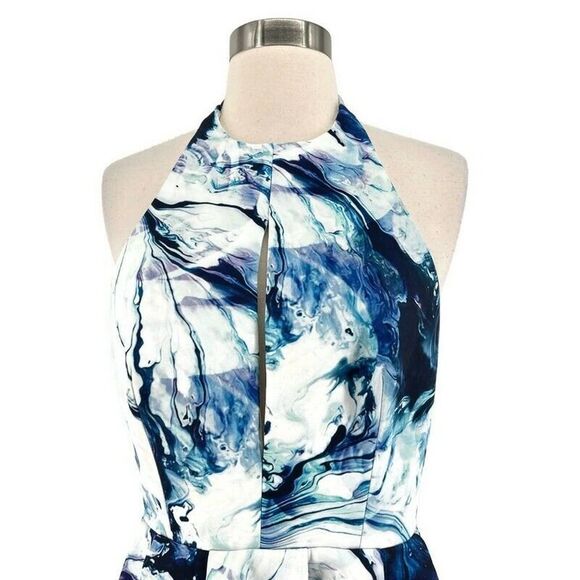 Keepsake The Label Beautiful Liar Dress Water Print Open Back New Size Small - Picture 3 of 7